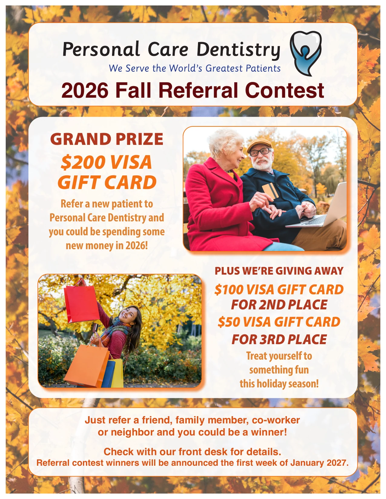 2026 Fall Referral Contest poster